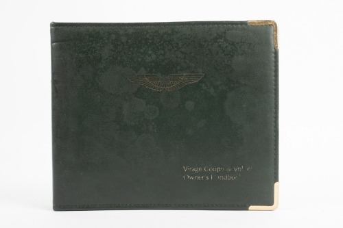 VIRAGE: An original Aston Martin Virage Coupe & Volante 'Owner's Handbook', 1992, with a service booklet for car VIN No.SCFDAM2C2SBR60202