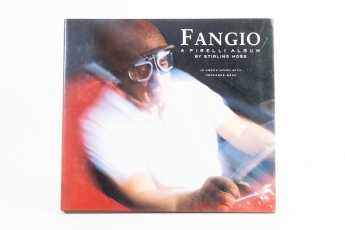 FANGIO: 'Fangio - A Pirelli Album' written by Stirling Moss in association with Mercedes-Benz, hardcover