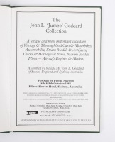 JOHN L. GODDARD: A hard covered Pickles Auction catalogue for the collection of John L. 'Jumbo' Goddard, 1984 - 2