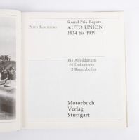AUTO UNION: 'Grand Prix Report - Auto Union 1934-1939' hardcover book by Peter Kirchberg - 2
