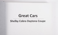 SHELBY COBRA: 'Great Cars 14 - Shelby Cobra Daytona Coupe - The Autobiography of CSX2300' by Rinsey Mills, hardcover book, printed 2022 - 2