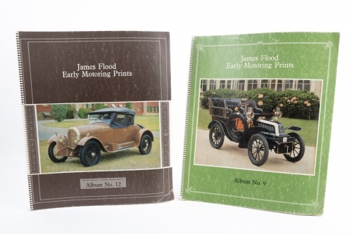 JAMES FLOOD: Two James Flood 'Early Motoring Prints' albums, containing photographs of early motor cars within Australia