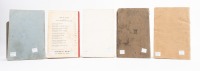 HANDBOOKS: A group of five handbooks, including 'Hillman Minx - De LUxe Series VI' owners handbook, 'Standard 8hp and 10hp Models' instruction book, 'The Singer Car - Junior 8 H.P. Model' owners handbook and two others - 2