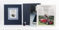 VICTORIA: 'WHEELS IN VICTORIA 1824-1984' limited edition blue cloth hardcover book, numbered '1394' of 4000 copies, published 1984 by Victorian Automobile Chamber of Commerce, 528 pages, with slip case