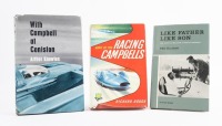 DONALD CAMPBELL: Three hardcover books relating to speed record driver Donald Campbell