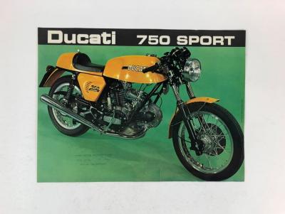 DUCATI: One original Ducati 750 Sport Flyer 1973 colour sales brochure