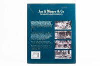 JAS A MUNRO: A hardcover book titled 'Jas A Munro & Co - The Largest Garage in Melbourne' by Ian Berg, presented by the Veteran Car Club of Australia (VIC) - 3