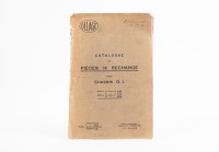 DELAGE: A late 1920s Delage&nbsp;spare parts catalogue for Chassis D.I. for Series 5 No 20.801-22.799, and Series 6 No 22.800-25.250, French text.