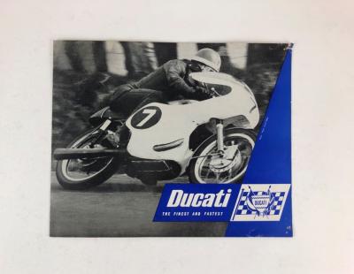 DUCATI: One original Ducati Range 1960's colour sales brochure blue