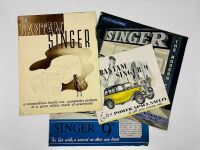 SINGER: A group of four Sales Brochures for the Eleven, Nine and Bantam models [Location: Sydney]