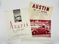 AUSTIN: A group of three Sales Brochures for the Ten [Location: Sydney]
