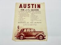 AUSTIN: A group of three Sales Brochures for the Ten [Location: Sydney] - 5