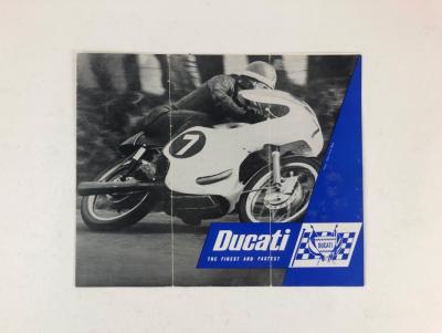 DUCATI: One original Ducati Range 1960's blue range colour sales brochure