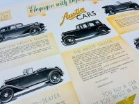 AUSTIN: A group of three Sales Brochures for the 12 and 15 models, together with a 1939 price list [Location: Sydney] - 4