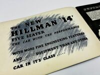 HILLMAN: A group of three Sales Brochures for various models including the 14, 20/70 and Hawk [Location: Sydney] - 3
