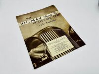 HILLMAN: A group of three Sales Brochures for various models including the 14, 20/70 and Hawk [Location: Sydney] - 11