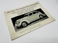 HILLMAN: A group of five Sales Brochures for Minx models [Location: Sydney] - 2