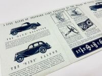 STANDARD: A group of three Sales Brochures for models including Eight, Nine and Roadster [Location: Sydney] - 7
