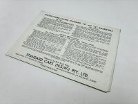 STANDARD: A group of three Sales Brochures for models including Eight, Nine and Roadster [Location: Sydney] - 12