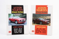 ASTON MARTIN: Two softcover 'Aston Martin - Ultimate Portfolio' books as compiled by R M Clarke, '1981-1993' and '1994-2006' covering various models - 3