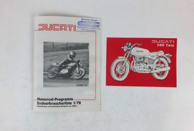 DUCATI: Two original Ducati 500 Twin colour? sales brochures