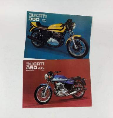 DUCATI: Two original Ducati 350 Sport and 350GTL colour sales brochures