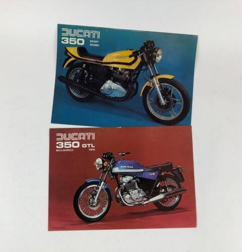 DUCATI: Two original Ducati 350 Sport and 350GTL colour sales brochures