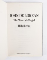 DELOREAN: 'John DeLorean - The Maverick Mogul' hardcover book by Hillel Levin - 5