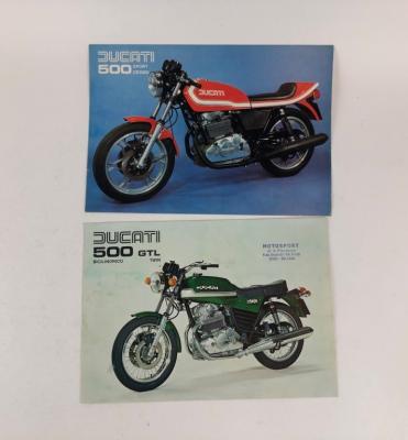 DUCATI: Two original Ducati 500 GTL and 500 Sport colour sales brochures