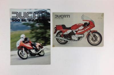 DUCATI: Two original Ducati Pantah 500 colour sales brochures