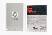 GRAND PRIX: Two items relating to Grand Prix and Historic Racing, includes 'Australian Grand Prix - The 50-race history', and a 'Folly Classic - Vintage Grand Prix' Kansas City 1984' programme with possible signature of Phil Hill - 4