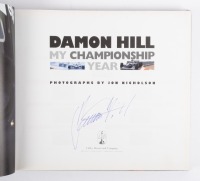 DAMON HILL: 'Damon Hill - My Championship Year' signed by Damon Hill, large format hardcover book, published 1996 - 6