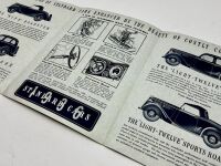 STANDARD: A Sales Brochure of the 1936 model lineup, with a price list [Location: Sydney] - 2