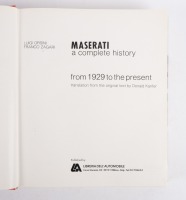 MASERATI: 'Maserati - A Complete History from 1926 to the Present' by Luigi Orsini & Franco Zagari, hardcover book, published 1980, 894 pages - 2