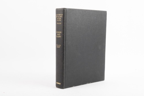 GRAND PRIX RACING: 'A History of Grand Prix Motor racing 1906-1951 - Power and Glory' by William Court, hardcover book, published 1966, 353 pages