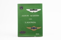 ASTON: 'Aston Martin and Lagonda' hardcover book by Michael Frostick, published 1977, 196 pages