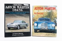 ASTON: Two hardcover books relating to early Aston Martin 'DB' models, includes 'Aston Martin DB2, DB2/4 & DB3 In Detail' by Nick Walker, with 'Original Aston Martin DB4/5/6 - Restorers Guide' by Robert Edwards