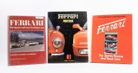 FERRARI: Three books on Ferrari, includes 'Ferrari - The Sports and Gran Turismo Cars' by Fitzgerald, Merritt and Thompson and two others