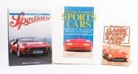 SPORTS CARS: Three books on Sports Cars, including 'The Encyclopedia of Sportscars' by G.N. Georgano, 'The Great Book of Sports Cars' by Dean Batchelor, Chris Poole and Graham Robson and one other