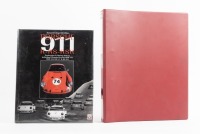 PORSCHE: 'Porsche 911 R-RS-RSR' hardcover book by John Starkey, with reprinted Porsche Carrera 1963 engine assembly and maintenance manual&nbsp;