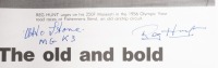 SANDOWN: A 'Tribute to the Champions' Sandown 1982 race programme, signed by Alan Jones, Reg Hunt and Otto Stone within. Sold with Mercedes Benz 50 Years of classic sports and racing cars 1926-1976 poster - 3