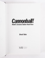 CANNONBALL: 'Cannonball! - World's Greatest Outlaw Road race' by Brock Yates, with personal message & signature from Brock Yates, published 2002 - 2