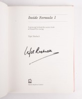 FORMULA ONE: A signed copy of 'Inside Formula 1' by British writer Nigel Roebuck, hardcover, published 1989 - 2