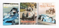 MOTOR RACING HISTORY: Three large hardcover books all relating to motor racing history