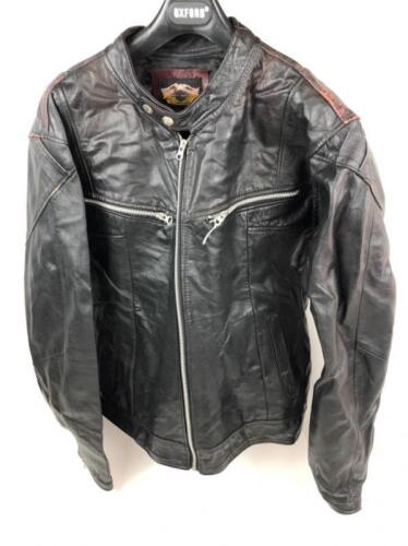 HARLEY-DAVIDSON: A Harley-Davidson embossed and embroidered riding leather jacket