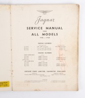 JAGUAR: An original circa late 1940s Jaguar Service Manual for All Models 1946-1948 - 2