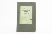 JAGUAR: A 1949 dated Jaguar Operating & Maintenance Handbook for 2 1/2 & 3 1/2 Litre Mark V Models