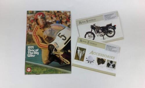 BSA: One original BSA 1972 Range and Two Original Royal Enfield Range and Accessories colour sales brochures