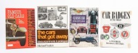 CLASSIC CARS: Three hardcover books on classic cars and one on car badges