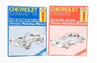 CHEVROLET: Two Haynes softcover Chevrolet workshop manuals